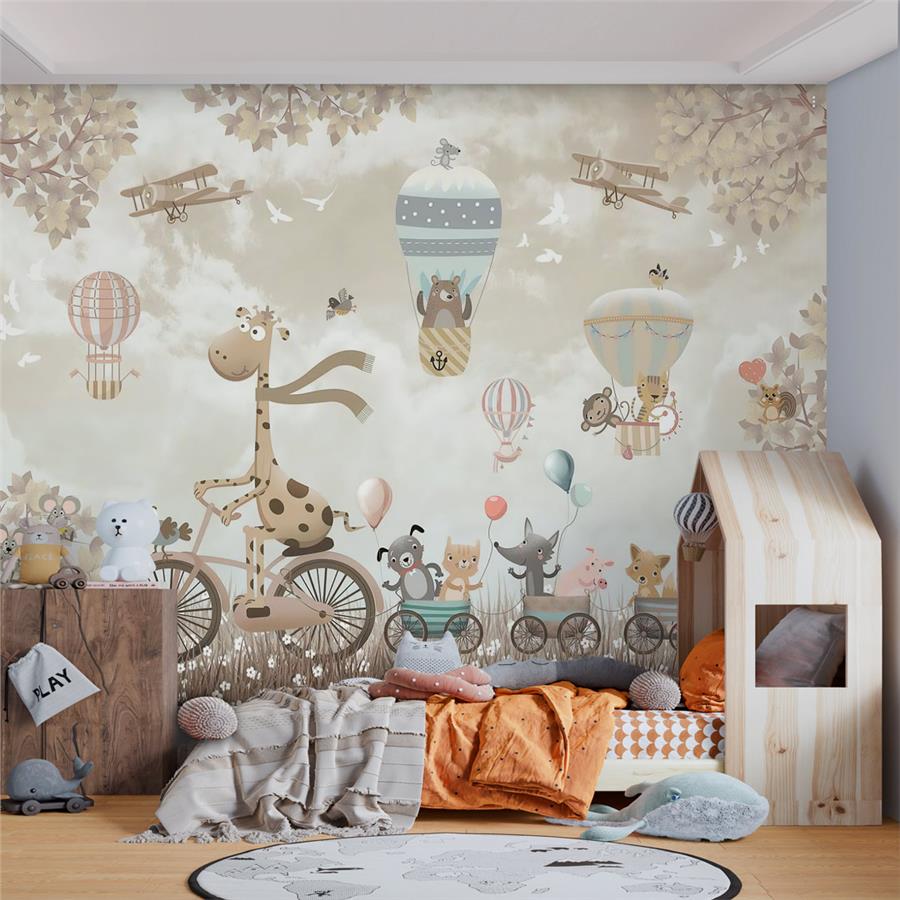 Sweet Friends Custom Design Kids Room Wallpaper