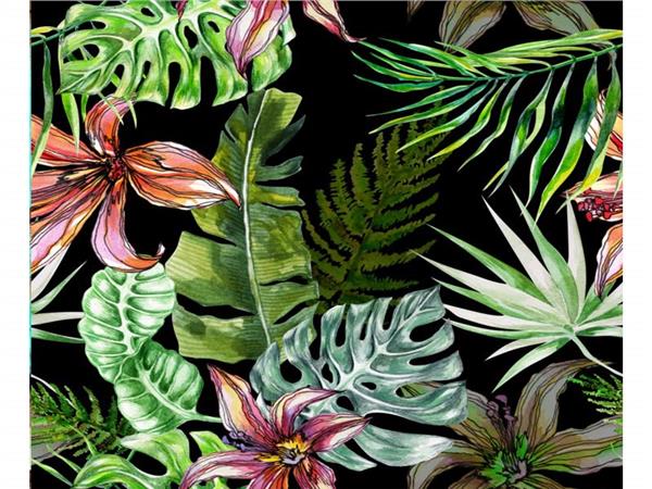 Tropical Leaves 3D Wallpaper by MywallpaperShop