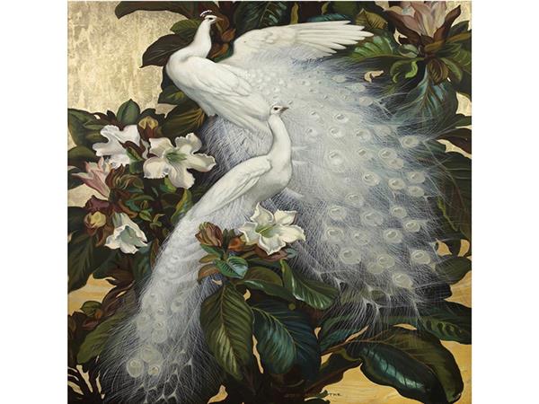 Tavus Kusu Botanic Design Wallpaper by MywallpaperShop