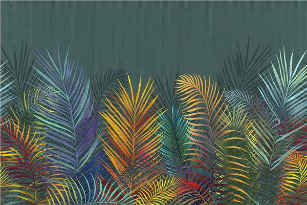 Tropical Big Leaflar 3D Wallpaper by MywallpaperShop