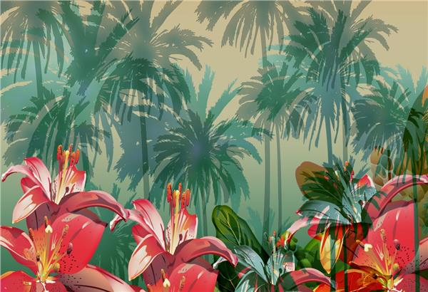 Tropical Design Wallpaper by MywallpaperShop