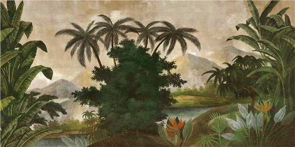 Tropical Palm Trees and Forest Wallpaper by MywallpaperShop