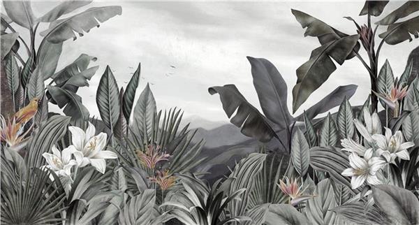 Tropical Leaflar 3D Wallpaper by MywallpaperShop