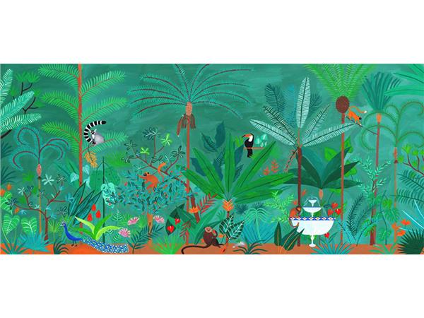 Tropical Forest Design Wallpaper by MywallpaperShop