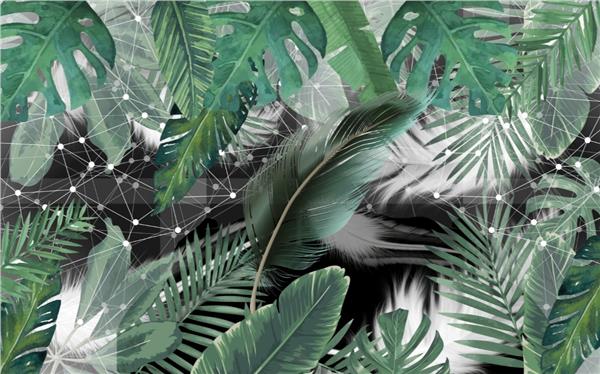 Green Leaves Wallpaper by MywallpaperShop