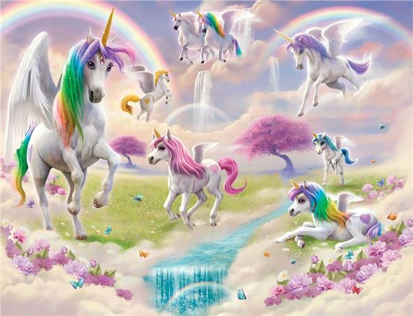Unicorn Kiz Kids Room Wallpaper by MywallpaperShop