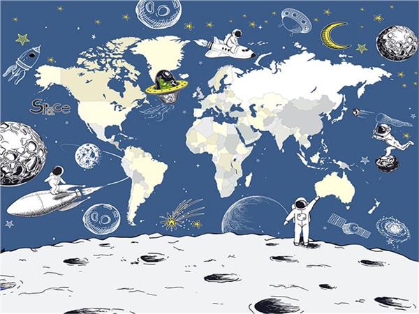 UzMoon and World Kids Room Wallpaper by MywallpaperShop