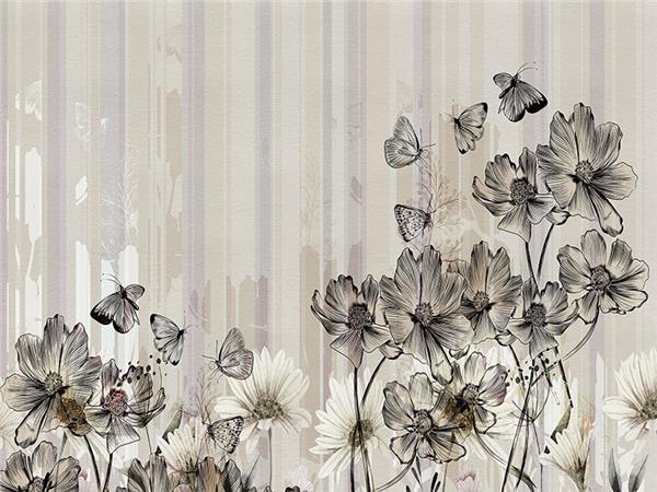 Vintage Floral Design Wallpaper by MywallpaperShop