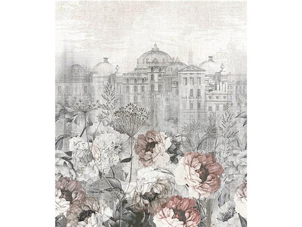 Vintage Floral And City Design Wallpaper by MywallpaperShop
