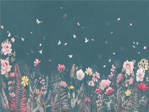 Vintage Flower Design Wallpaper by MywallpaperShop