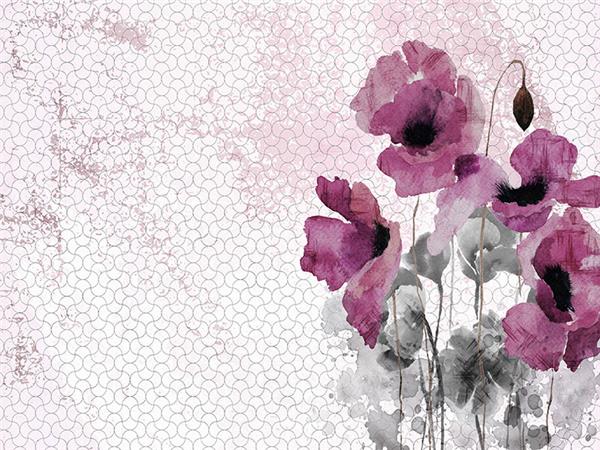 Vintage Flowers Design Wallpaper by MywallpaperShop