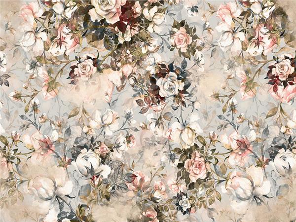Vintage Flowers Design Wallpaper by MywallpaperShop