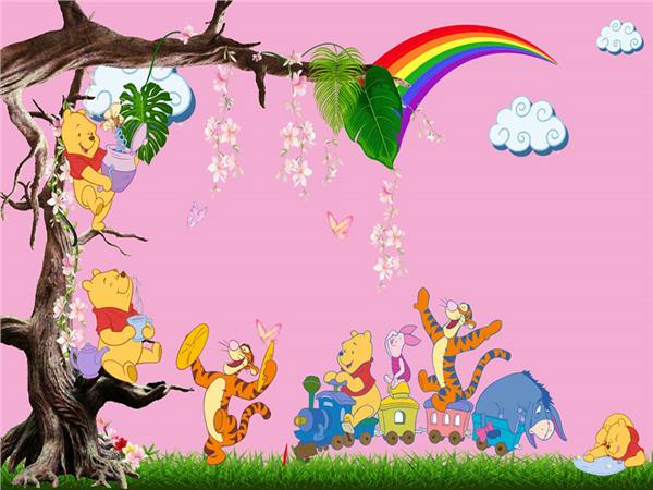 Winnie The Pooh Kids Room Wallpaper by MywallpaperShop