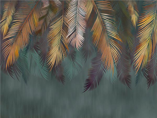 Leaflar Botanic Design Wallpaper by MywallpaperShop