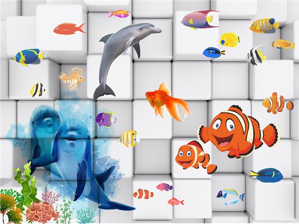 Aquarium Kids Room Wallpaper by MywallpaperShop
