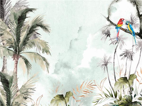 Palm Tree Leaves Wallpaper by MywallpaperShop