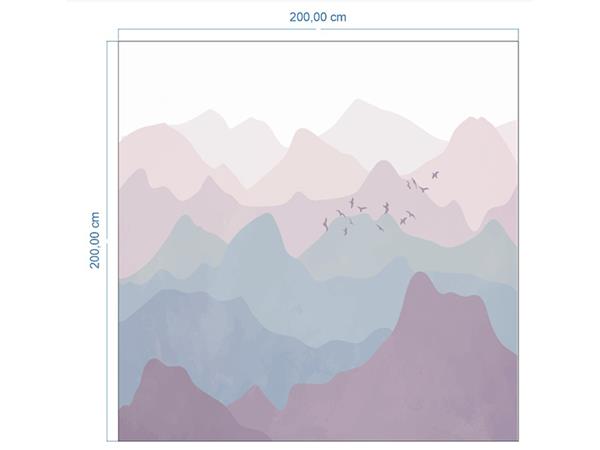 Mountains and Kuslar Custom Design Kendinden Yapiskanli Wallpaper by MywallpaperShop