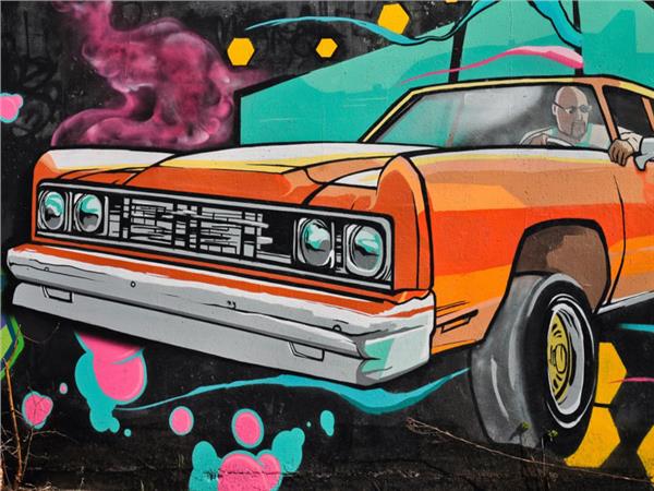 Klasik Car Graffiti Wallpaper by MywallpaperShop