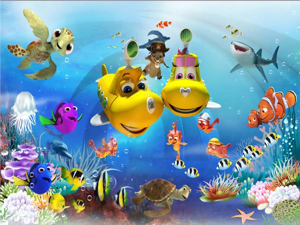 Underwater World Çocuk Kağidi Wallpaper by MywallpaperShop