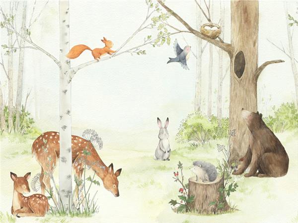 SweetForest Folks Çocuk Kağidi Wallpaper by MywallpaperShop