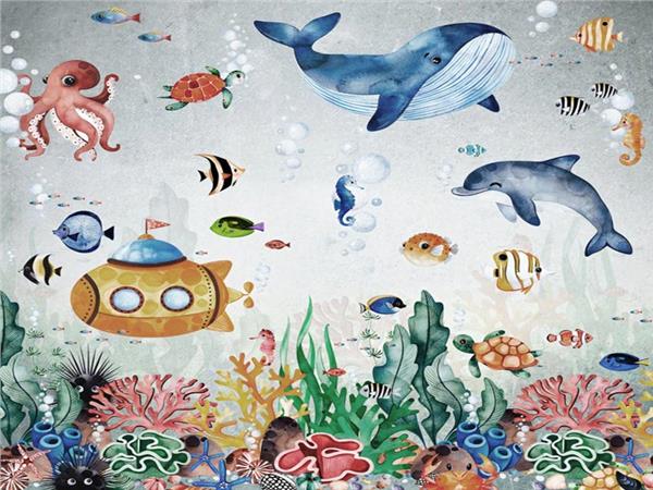 Underwater World Çocuk Kağidi Wallpaper by MywallpaperShop