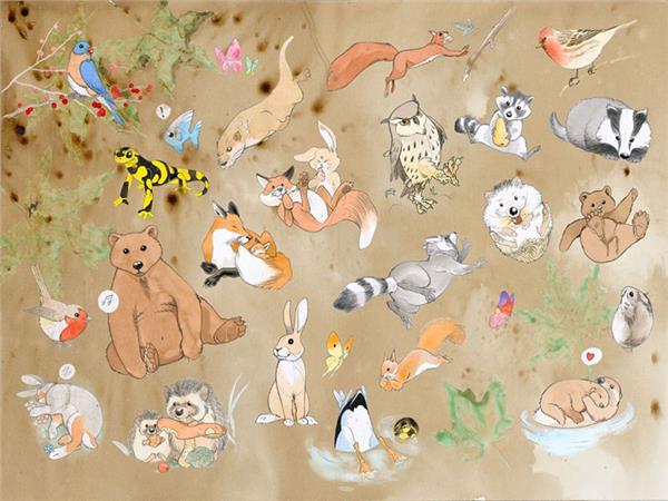SweetDostlar Kids Room Wallpaper by MywallpaperShop