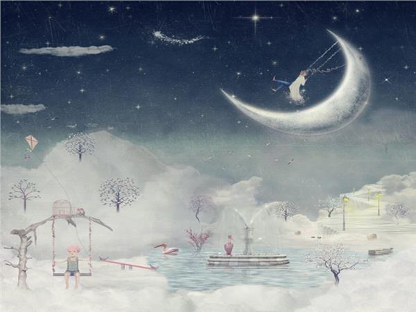 Clouds and Ay Kids Room Wallpaper by MywallpaperShop