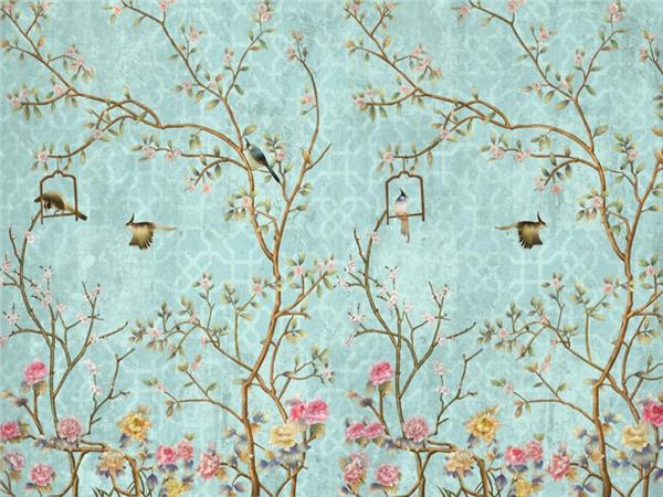 Tree Dallari and Kuslar Vintage Wallpaper by MywallpaperShop
