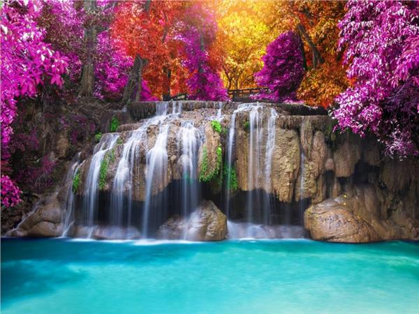 Waterfall Scenery Wallpaper by MywallpaperShop