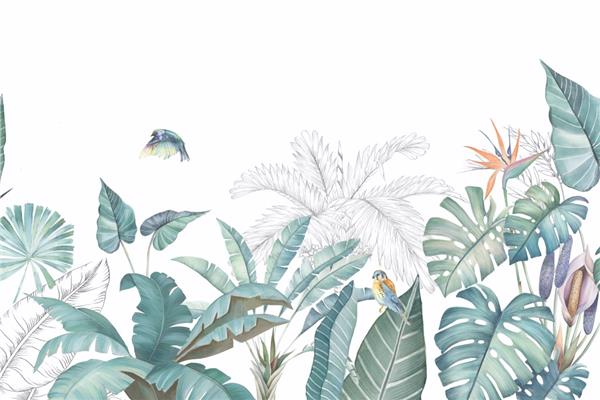 Palm Tree Leaves Wallpaper by MywallpaperShop