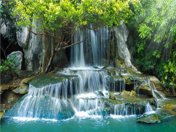 Waterfall Scenery Wallpaper by MywallpaperShop