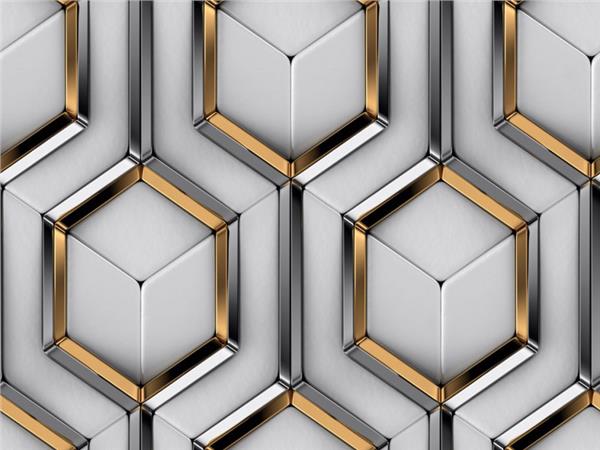 3D Geometric Design Wallpaper by MywallpaperShop