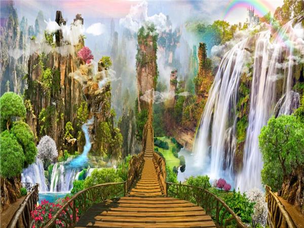 Waterfall Scenery Wallpaper by MywallpaperShop