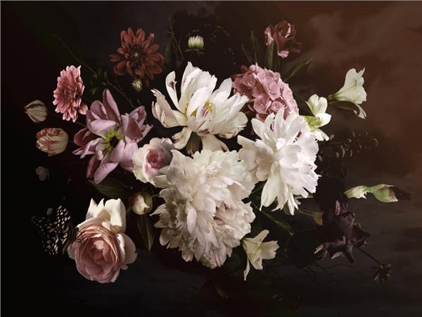 Big Flowers 3D Wallpaper by MywallpaperShop