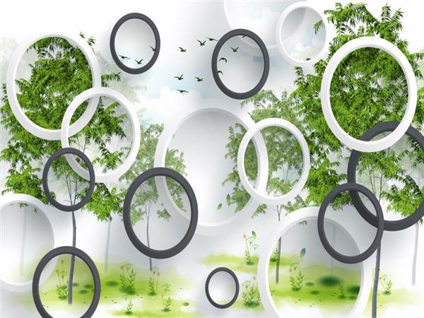 Tree Design 3D Wallpaper by MywallpaperShop
