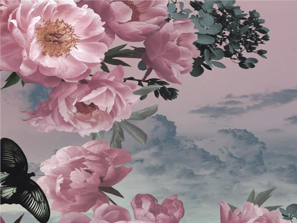 Pink Flowers 3D Wallpaper by MywallpaperShop