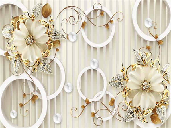 Inci Flower Custom Design 3D Wallpaper by MywallpaperShop