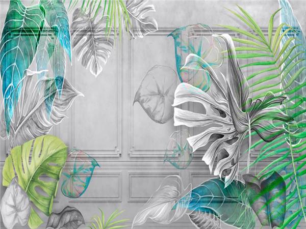 Tropical Leaflar Custom Design Wallpaper by MywallpaperShop