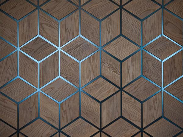 Wooden Geometric Design 3D Wallpaper by MywallpaperShop