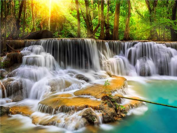 Waterfall Scenery Wallpaper by MywallpaperShop