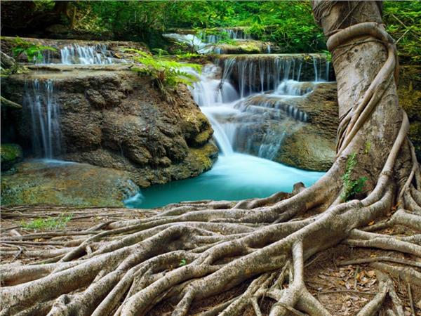 Waterfall Scenery Wallpaper by MywallpaperShop