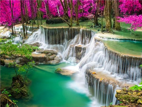 Waterfall Scenery Wallpaper by MywallpaperShop