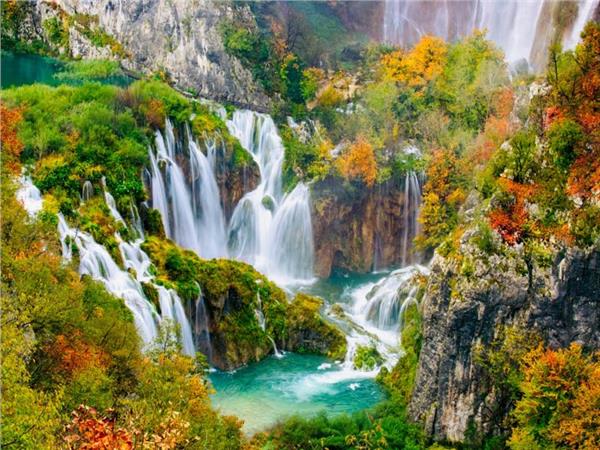 Waterfall Scenery Wallpaper by MywallpaperShop