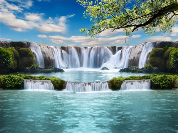Waterfall Scenery Wallpaper by MywallpaperShop