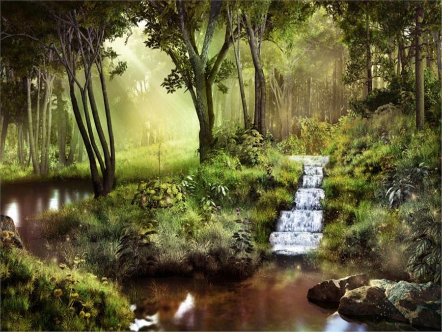 Waterfall Scenery Wallpaper by MywallpaperShop
