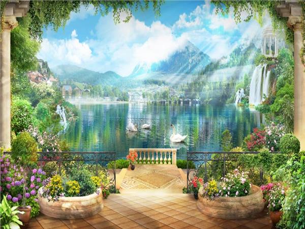 Waterfall Scenery Wallpaper by MywallpaperShop