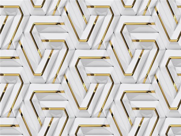 3D Geometric Design Wallpaper by MywallpaperShop